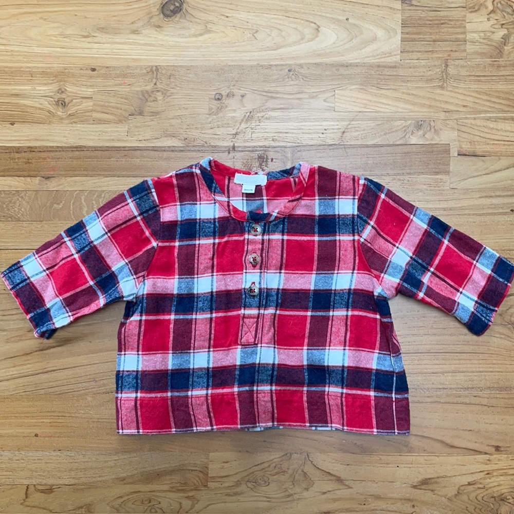 Talc plaid blouse